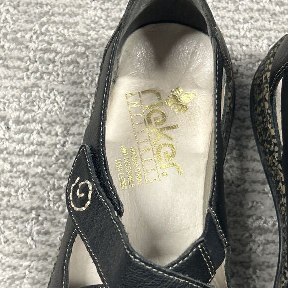 Rieker Daisy Shoes Women's 39 US 8 Mary Jane Antistress Leather Black Strappy - Picture 5 of 10